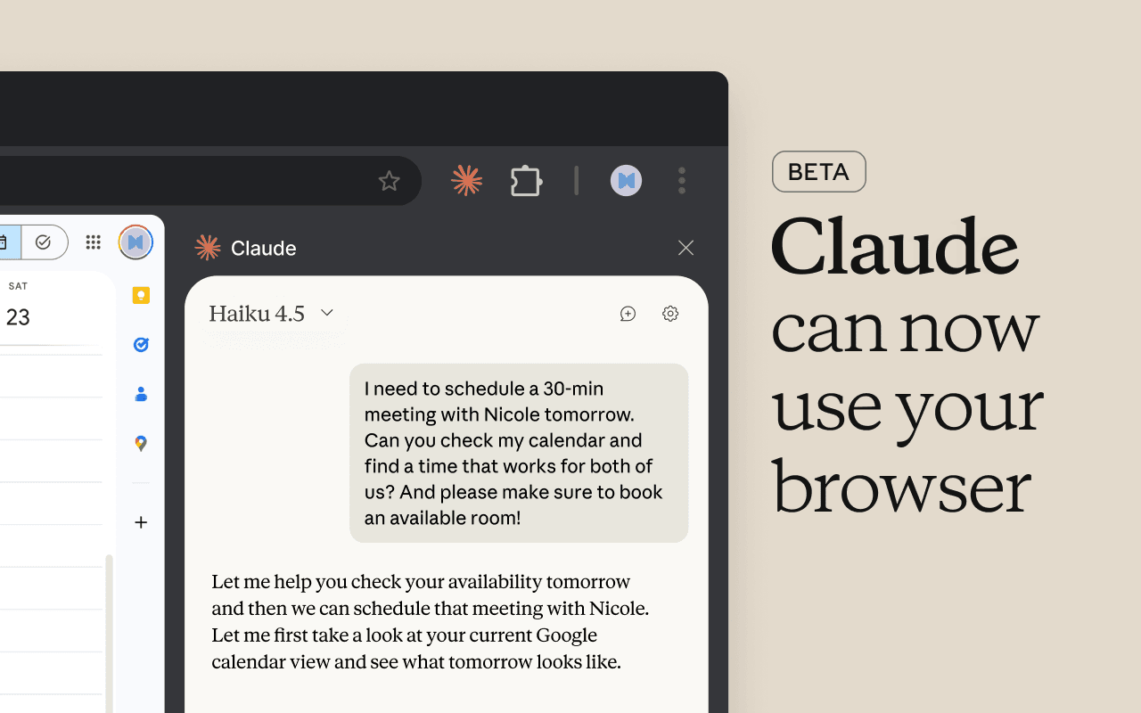 Interface du panneau latéral de l'extension Chrome Claude montrant un résumé de page en cours de génération sur un document contractuel, avec le bouton d'insertion directe dans la page