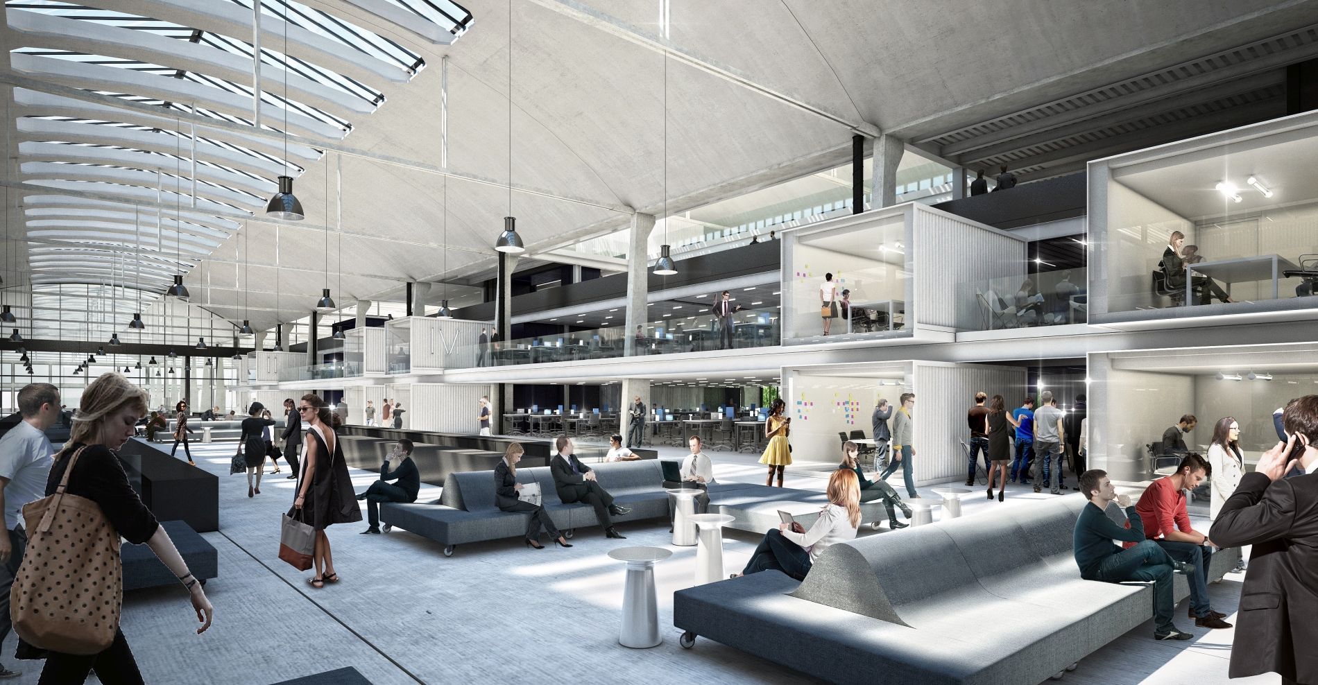 Station F à Paris – espace startups moderne pour l'automatisation IA
